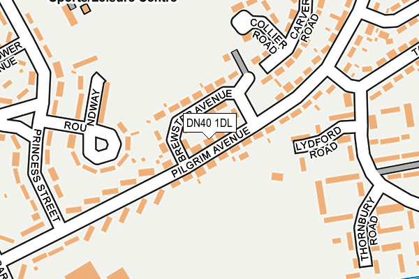DN40 1DL map - OS OpenMap – Local (Ordnance Survey) DN40 1DL map - OS OpenMap – Local (Ordnance Survey)