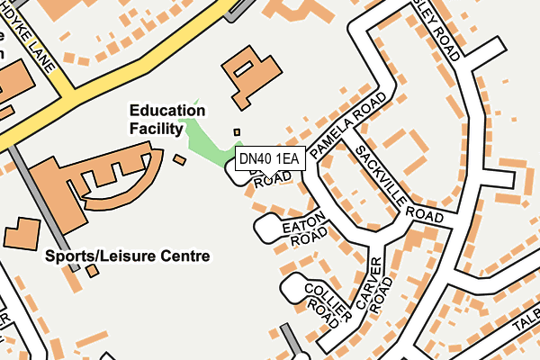 DN40 1EA map - OS OpenMap – Local (Ordnance Survey) DN40 1EA map - OS OpenMap – Local (Ordnance Survey)