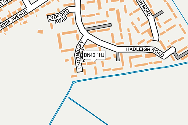 DN40 1HJ map - OS OpenMap – Local (Ordnance Survey) DN40 1HJ map - OS OpenMap – Local (Ordnance Survey)