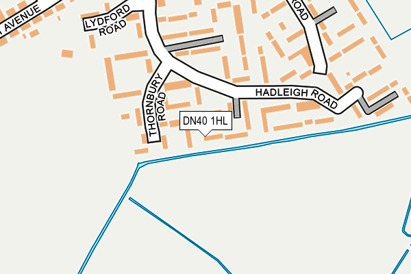 DN40 1HL map - OS OpenMap – Local (Ordnance Survey) DN40 1HL map - OS OpenMap – Local (Ordnance Survey)