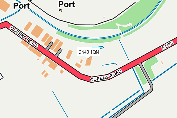 DN40 1QN map - OS OpenMap – Local (Ordnance Survey) DN40 1QN map - OS OpenMap – Local (Ordnance Survey)