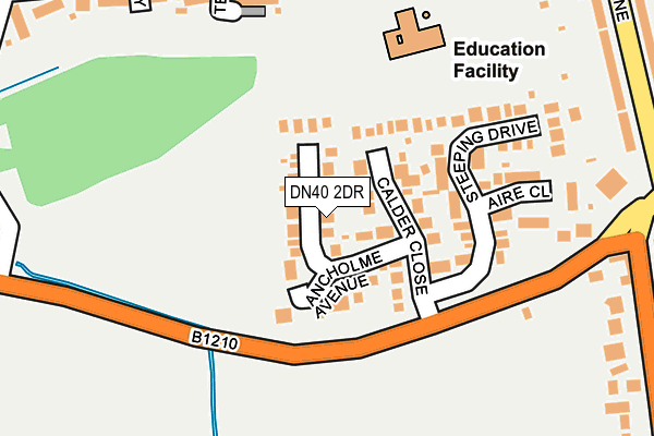 DN40 2DR map - OS OpenMap – Local (Ordnance Survey) DN40 2DR map - OS OpenMap – Local (Ordnance Survey)