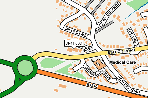 DN41 8BD map - OS OpenMap – Local (Ordnance Survey) DN41 8BD map - OS OpenMap – Local (Ordnance Survey)