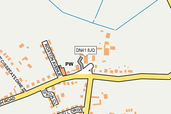 DN41 8JQ map - OS OpenMap – Local (Ordnance Survey) DN41 8JQ map - OS OpenMap – Local (Ordnance Survey)