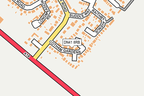DN41 8RB map - OS OpenMap – Local (Ordnance Survey) DN41 8RB map - OS OpenMap – Local (Ordnance Survey)