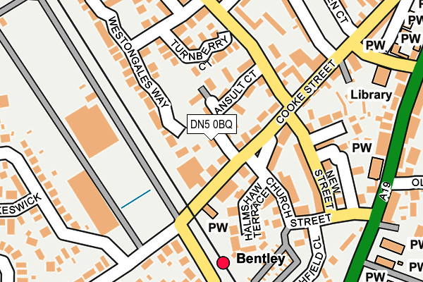 DN5 0BQ map - OS OpenMap – Local (Ordnance Survey) DN5 0BQ map - OS OpenMap – Local (Ordnance Survey)