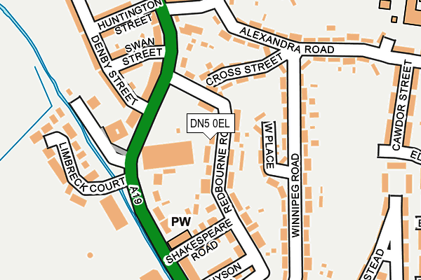 DN5 0EL map - OS OpenMap – Local (Ordnance Survey) DN5 0EL map - OS OpenMap – Local (Ordnance Survey)