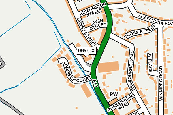 DN5 0JX map - OS OpenMap – Local (Ordnance Survey) DN5 0JX map - OS OpenMap – Local (Ordnance Survey)