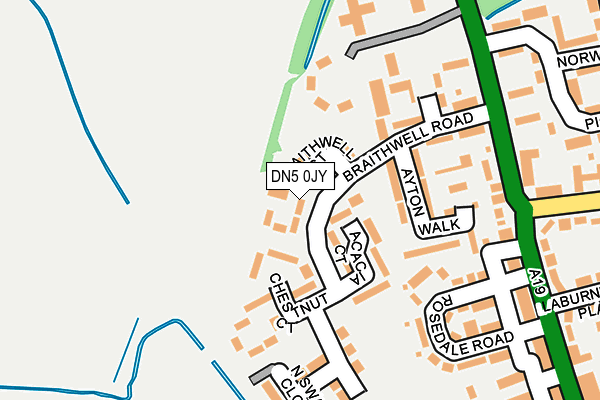 DN5 0JY map - OS OpenMap – Local (Ordnance Survey) DN5 0JY map - OS OpenMap – Local (Ordnance Survey)