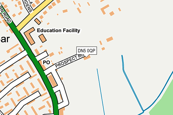 DN5 0QP map - OS OpenMap – Local (Ordnance Survey) DN5 0QP map - OS OpenMap – Local (Ordnance Survey)