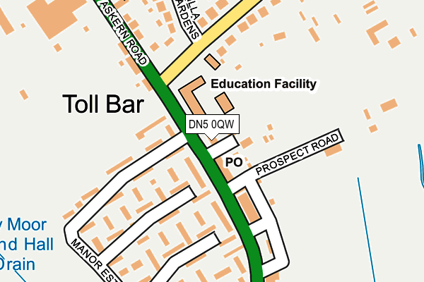 DN5 0QW map - OS OpenMap – Local (Ordnance Survey) DN5 0QW map - OS OpenMap – Local (Ordnance Survey)