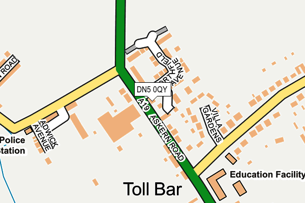 DN5 0QY map - OS OpenMap – Local (Ordnance Survey) DN5 0QY map - OS OpenMap – Local (Ordnance Survey)