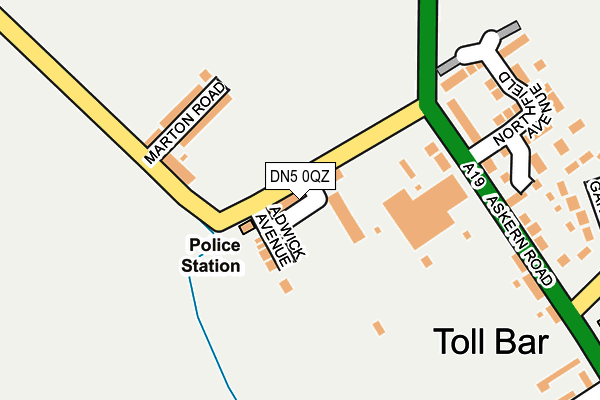 DN5 0QZ map - OS OpenMap – Local (Ordnance Survey) DN5 0QZ map - OS OpenMap – Local (Ordnance Survey)