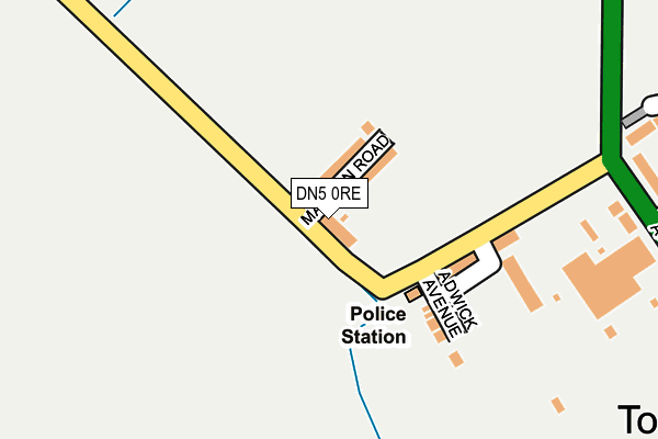 DN5 0RE map - OS OpenMap – Local (Ordnance Survey) DN5 0RE map - OS OpenMap – Local (Ordnance Survey)