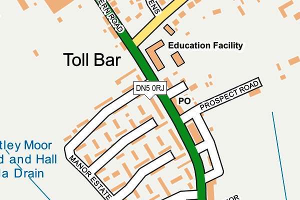 DN5 0RJ map - OS OpenMap – Local (Ordnance Survey) DN5 0RJ map - OS OpenMap – Local (Ordnance Survey)