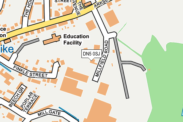 DN5 0SJ map - OS OpenMap – Local (Ordnance Survey) DN5 0SJ map - OS OpenMap – Local (Ordnance Survey)
