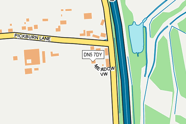 DN5 7DY map - OS OpenMap – Local (Ordnance Survey) DN5 7DY map - OS OpenMap – Local (Ordnance Survey)
