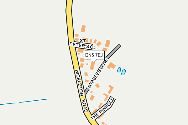 DN5 7EJ map - OS OpenMap – Local (Ordnance Survey) DN5 7EJ map - OS OpenMap – Local (Ordnance Survey)