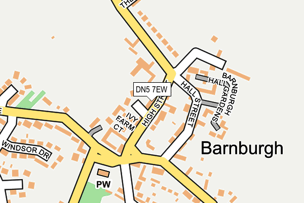 DN5 7EW map - OS OpenMap – Local (Ordnance Survey) DN5 7EW map - OS OpenMap – Local (Ordnance Survey)