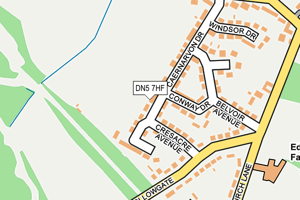 DN5 7HF map - OS OpenMap – Local (Ordnance Survey) DN5 7HF map - OS OpenMap – Local (Ordnance Survey)