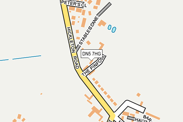 DN5 7HG map - OS OpenMap – Local (Ordnance Survey) DN5 7HG map - OS OpenMap – Local (Ordnance Survey)