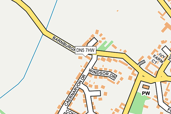 DN5 7HW map - OS OpenMap – Local (Ordnance Survey) DN5 7HW map - OS OpenMap – Local (Ordnance Survey)