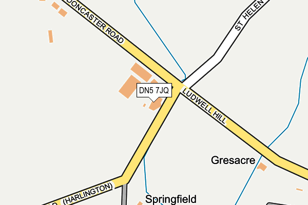 DN5 7JQ map - OS OpenMap – Local (Ordnance Survey)