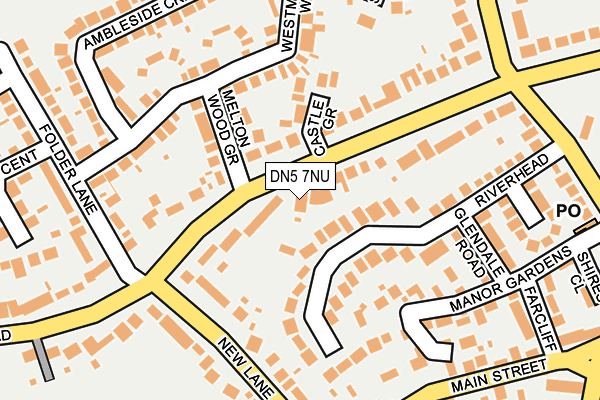 DN5 7NU map - OS OpenMap – Local (Ordnance Survey) DN5 7NU map - OS OpenMap – Local (Ordnance Survey)