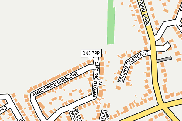 DN5 7PP map - OS OpenMap – Local (Ordnance Survey) DN5 7PP map - OS OpenMap – Local (Ordnance Survey)