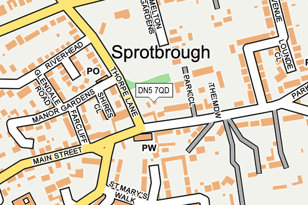 DN5 7QD map - OS OpenMap – Local (Ordnance Survey) DN5 7QD map - OS OpenMap – Local (Ordnance Survey)