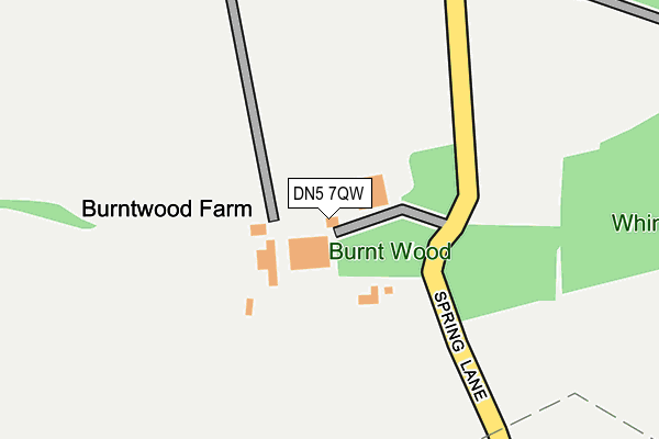 DN5 7QW map - OS OpenMap – Local (Ordnance Survey) DN5 7QW map - OS OpenMap – Local (Ordnance Survey)