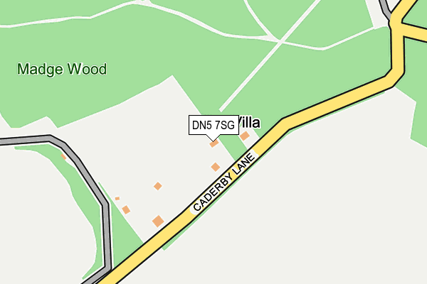 DN5 7SG map - OS OpenMap – Local (Ordnance Survey) DN5 7SG map - OS OpenMap – Local (Ordnance Survey)