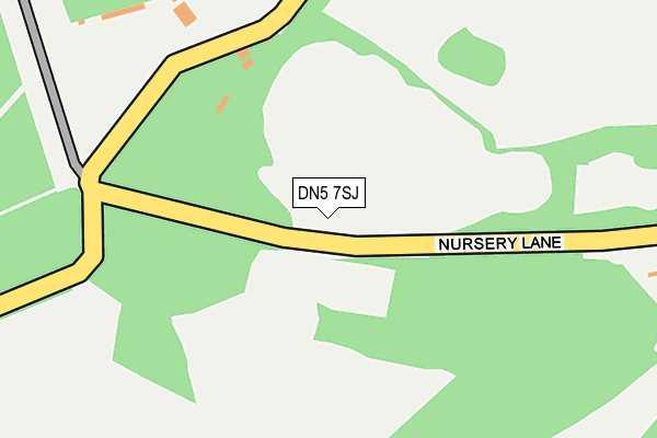 DN5 7SJ map - OS OpenMap – Local (Ordnance Survey) DN5 7SJ map - OS OpenMap – Local (Ordnance Survey)