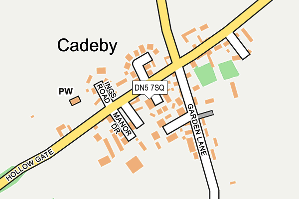 DN5 7SQ map - OS OpenMap – Local (Ordnance Survey) DN5 7SQ map - OS OpenMap – Local (Ordnance Survey)