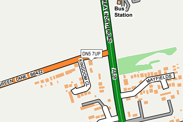 DN5 7UP map - OS OpenMap – Local (Ordnance Survey) DN5 7UP map - OS OpenMap – Local (Ordnance Survey)