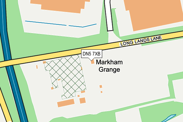DN5 7XB map - OS OpenMap – Local (Ordnance Survey) DN5 7XB map - OS OpenMap – Local (Ordnance Survey)