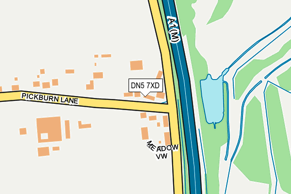 DN5 7XD map - OS OpenMap – Local (Ordnance Survey) DN5 7XD map - OS OpenMap – Local (Ordnance Survey)