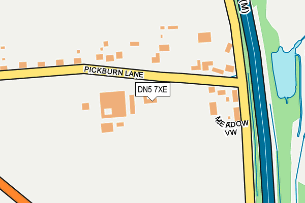 DN5 7XE map - OS OpenMap – Local (Ordnance Survey) DN5 7XE map - OS OpenMap – Local (Ordnance Survey)