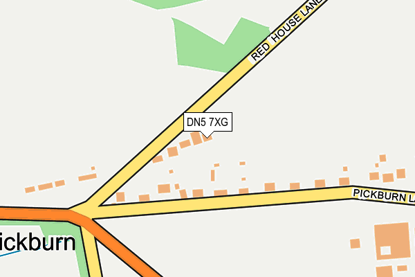 DN5 7XG map - OS OpenMap – Local (Ordnance Survey) DN5 7XG map - OS OpenMap – Local (Ordnance Survey)