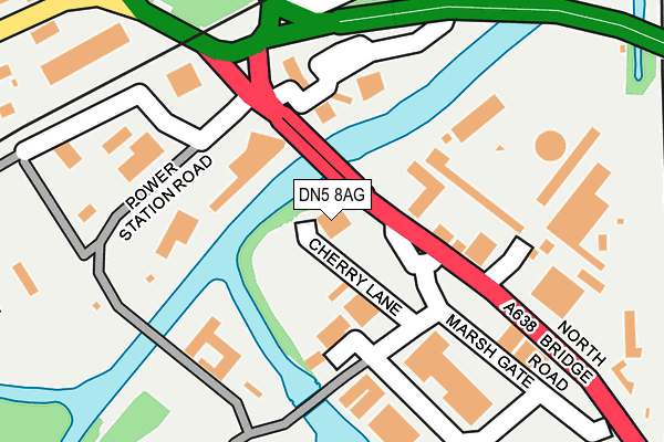 DN5 8AG map - OS OpenMap – Local (Ordnance Survey) DN5 8AG map - OS OpenMap – Local (Ordnance Survey)