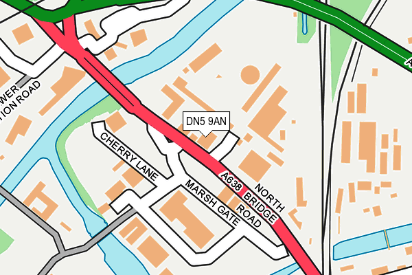 DN5 9AN map - OS OpenMap – Local (Ordnance Survey) DN5 9AN map - OS OpenMap – Local (Ordnance Survey)