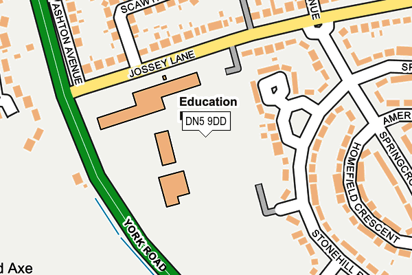 DN5 9DD map - OS OpenMap – Local (Ordnance Survey)