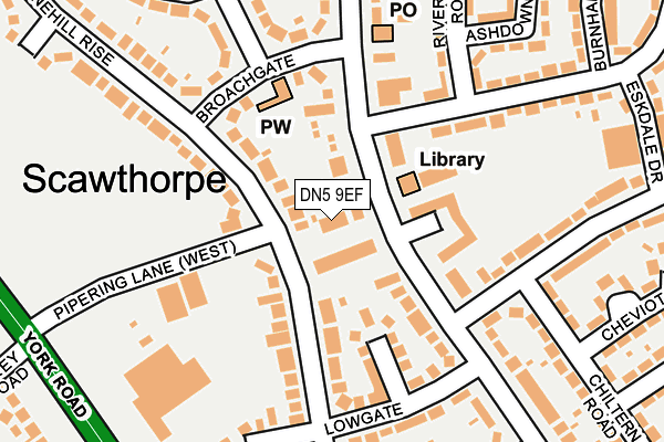 DN5 9EF map - OS OpenMap – Local (Ordnance Survey) DN5 9EF map - OS OpenMap – Local (Ordnance Survey)