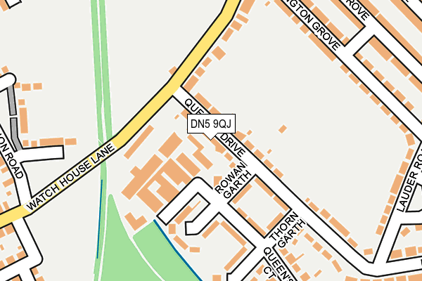 DN5 9QJ map - OS OpenMap – Local (Ordnance Survey) DN5 9QJ map - OS OpenMap – Local (Ordnance Survey)