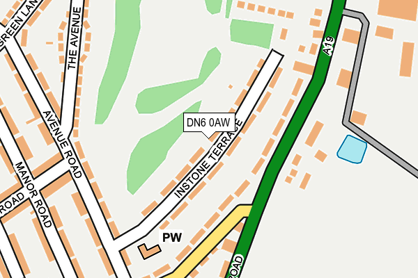 DN6 0AW map - OS OpenMap – Local (Ordnance Survey) DN6 0AW map - OS OpenMap – Local (Ordnance Survey)
