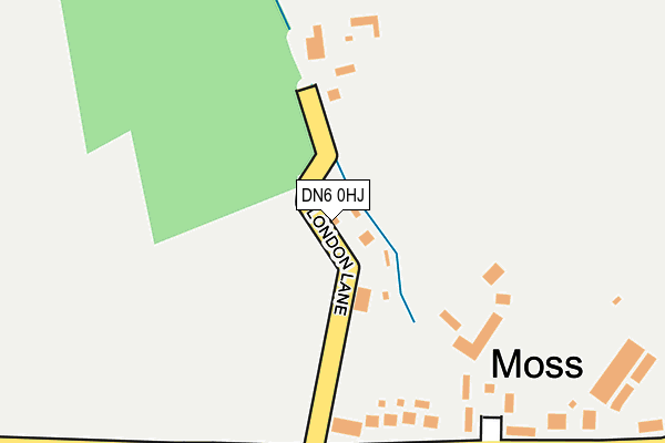 DN6 0HJ map - OS OpenMap – Local (Ordnance Survey) DN6 0HJ map - OS OpenMap – Local (Ordnance Survey)
