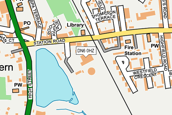 DN6 0HZ map - OS OpenMap – Local (Ordnance Survey) DN6 0HZ map - OS OpenMap – Local (Ordnance Survey)
