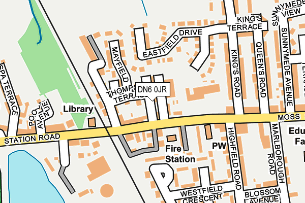 DN6 0JR map - OS OpenMap – Local (Ordnance Survey)