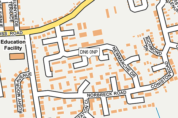 DN6 0NP map - OS OpenMap – Local (Ordnance Survey) DN6 0NP map - OS OpenMap – Local (Ordnance Survey)