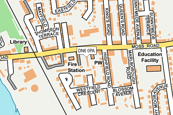 DN6 0PA map - OS OpenMap – Local (Ordnance Survey) DN6 0PA map - OS OpenMap – Local (Ordnance Survey)